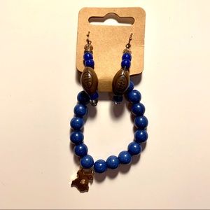 Earring and bracelet set